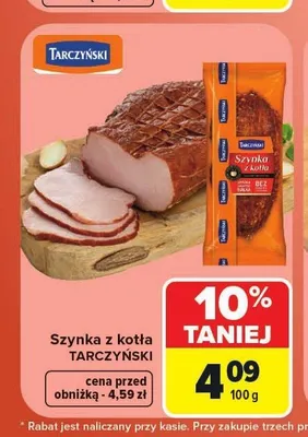 Szynka z kotła Tarczyński promocja w Carrefour Market