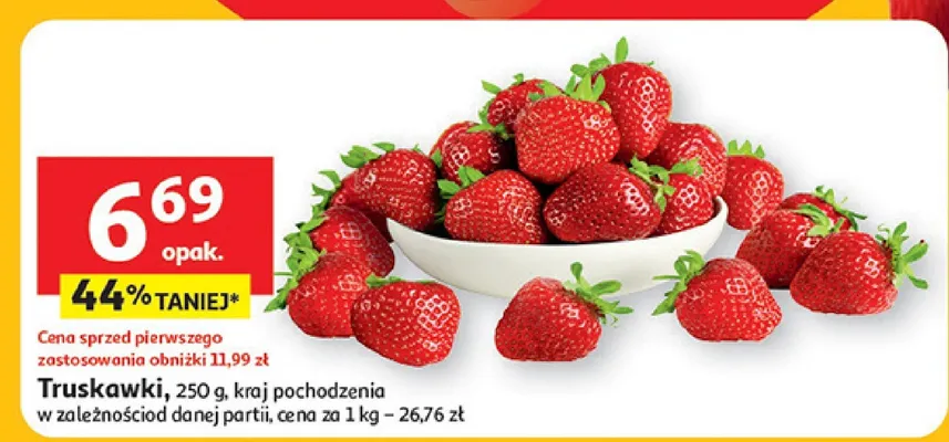 Truskawki promocja w Auchan