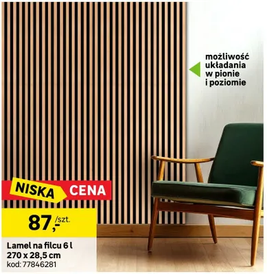 Lamel na filcu promocja w Leroy Merlin