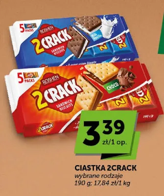 Ciastka Roshen 2Crack Milk Vanilla promocja w ABC