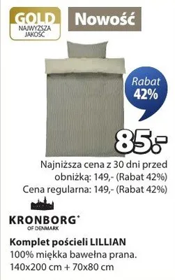 Komplet pościeli LILLIAN 140x200 cm + 70x80 cm promocja w Jysk