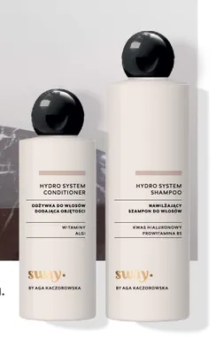 Odżywka do włosów Hydro System Conditioner sway. by Aga Kaczorowska dodająca objętości z witaminami i algami promocja w Hebe