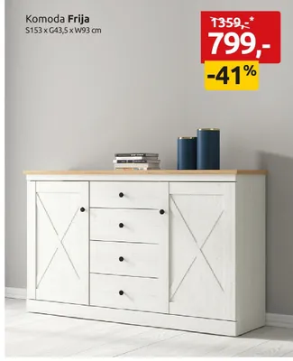 Komoda Frija promocja w Black Red White