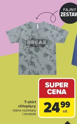 T-shirt chłopięcy promocja w Carrefour