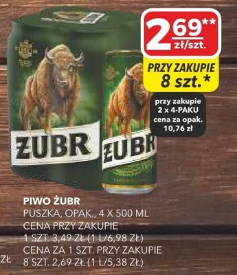 Piwo puszka promocja w Top Market