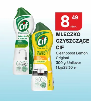 Mleczko czyszczące Cif Cleanboost Lemon promocja w Chorten