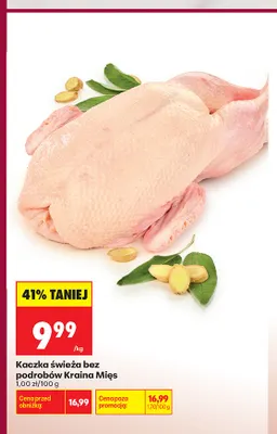 Kaczka świeża bez podrobów Kraina Mięs promocja w Biedronka
