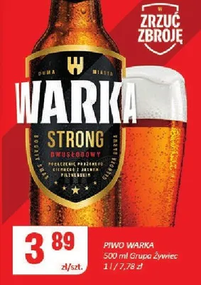 Piwo Warka Strong promocja w Chorten