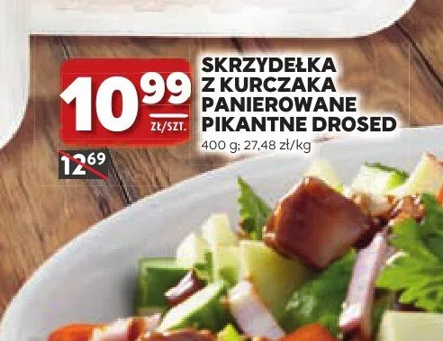 Skrzydełka z kurczaka panierowane pikantne Drosed promocja w Stokrotka