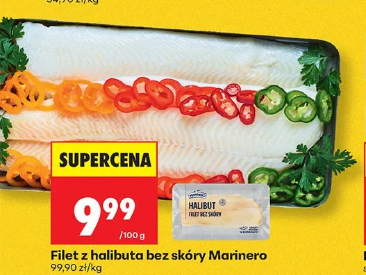Filet z halibuta bez skóry Marinero promocja w Biedronka