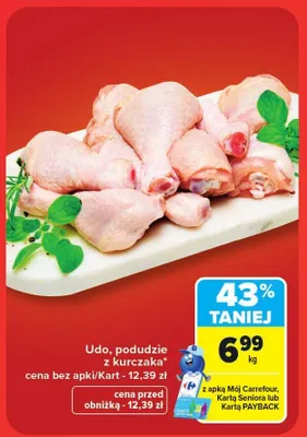 Podudzie z kurczaka promocja w Carrefour Market