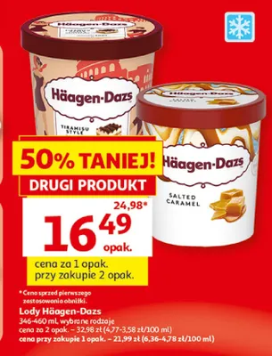 Lody Häagen-Dazs Tiramisu Style promocja w Auchan