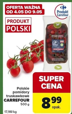 Pomidory truskawkowe polskie Carrefour promocja w Carrefour Express