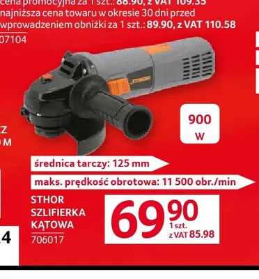 Szlifierka kątowa Sthor promocja w Selgros