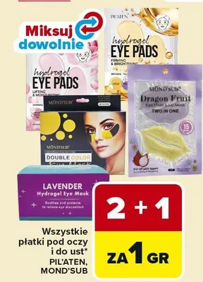Płatki pod oczy i do ust Mond'sub promocja w Carrefour Market