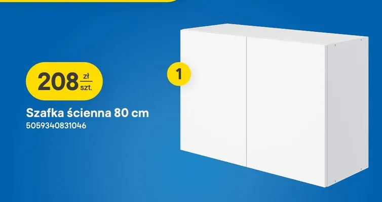 Szafka ścienna Pragma 80 cm promocja w Castorama