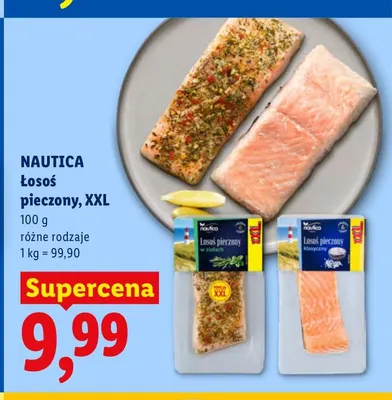 Łosoś pieczony w ziołach XXL Nautica promocja w Lidl