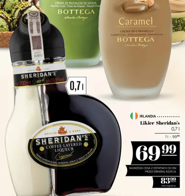 Likier Sheridan's promocja w POLOmarket