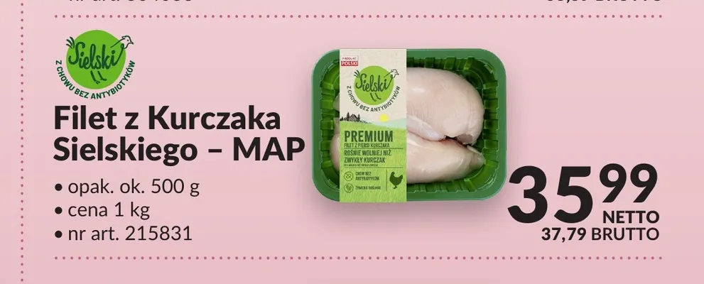 Filet z Kurczaka Sielskiego Sielski promocja w Makro