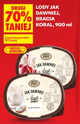 Lody Jak Dawniej śmietankowe Bracia Koral promocja w Biedronka