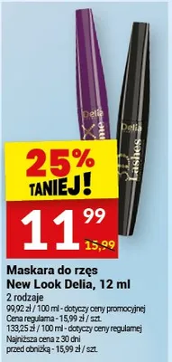 Maskara do rzęs New Look Delia promocja w Twój Market