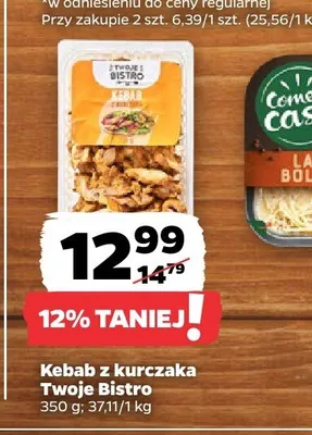 Kebab z kurczaka Twoje Bistro promocja w Netto