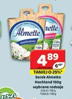 Serek puszysty twarogowy Almette śmietankowy promocja w Delfin