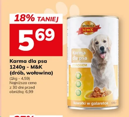 Karma dla psów M&K z drobiem promocja w Hitpol