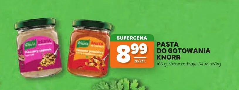 Pasta do gotowania Knorr promocja w Stokrotka