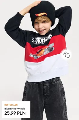 Bluza Hot Wheels promocja w Sinsay