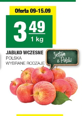 Jabłka wczesne polskie promocja w SPAR