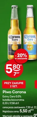 Piwo Corona Extra promocja w Żabka
