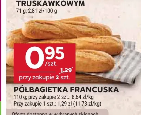 Półbagietka francuska promocja w Stokrotka