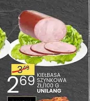 Kiełbasa Szynkowa Unilang promocja w Wafelek