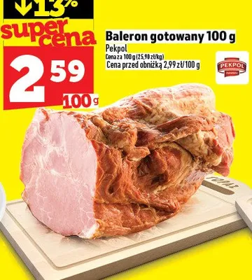 Baleron gotowany promocja w TOPAZ