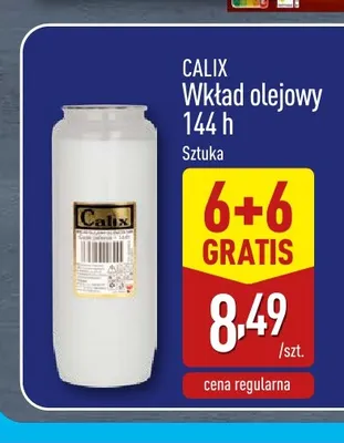 Wkład olejowy 144 h Calix promocja w Aldi