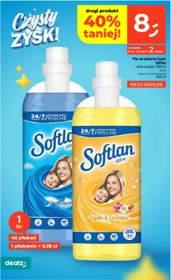 Płyn do płukania tkanin Softlan Ultra Vanille & Orchidee promocja w Dealz