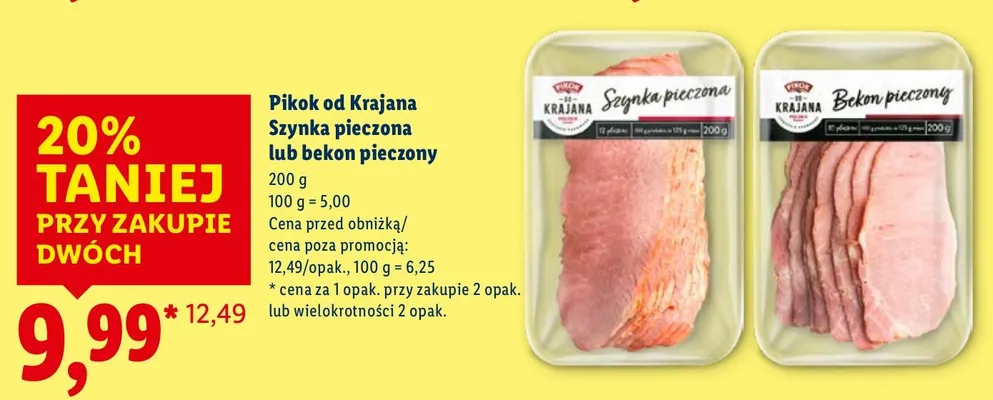 Szynka pieczona  promocja w Lidl