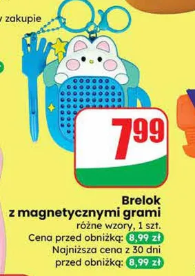 Brelok z magnetycznymi grami różne wzory promocja w Dino