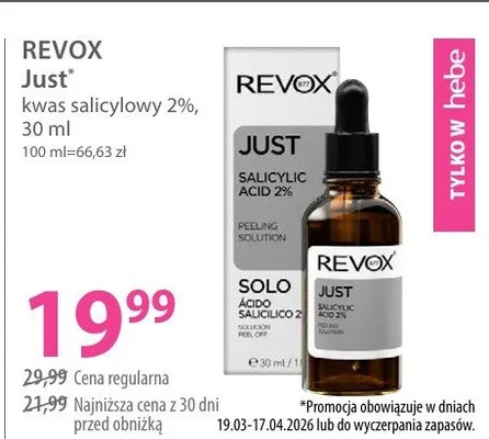 Kwas salicylowy Just promocja w Hebe