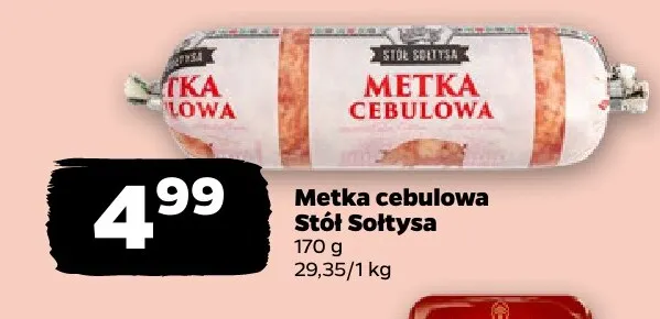 Metka cebulowa Stół Sołtysa promocja w Netto