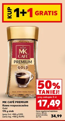 Kawa rozpuszczalna Gold MK Café Premium promocja w Kaufland