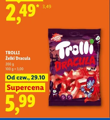 Żelki Trolli Dracula promocja w Lidl