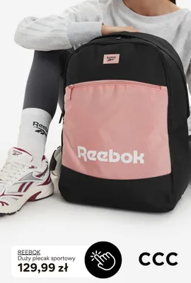Duży plecak sportowy Reebok promocja w CCC