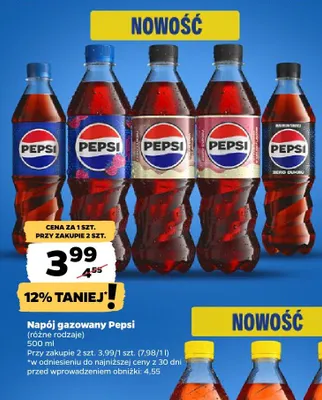 Napój gazowany Pepsi promocja w Netto