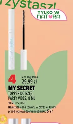 Topper do rzęs Party Vibes My Secret promocja w Drogerie Natura