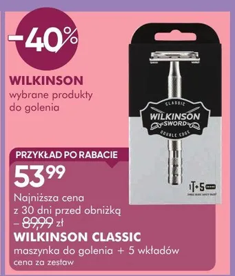 Maszynka do golenia Classic + 5 wkładów promocja w Super-Pharm