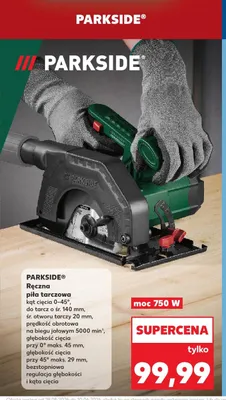 Ręczna piła tarczowa PARKSIDE 750W promocja w Kaufland