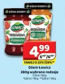 Dżem brzoskwiniowy Łowicz promocja w Delfin