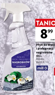 Płyn do mycia i pielęgnacji nagrobków Mill promocja w Intermarche